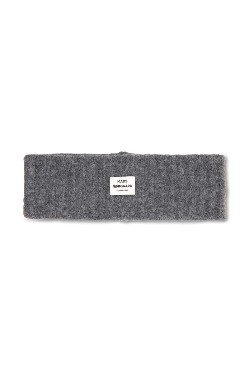 ?ø Mads Nørgaard - Pandebånd - Tosca Aschley Headband - Dark Grey Melange