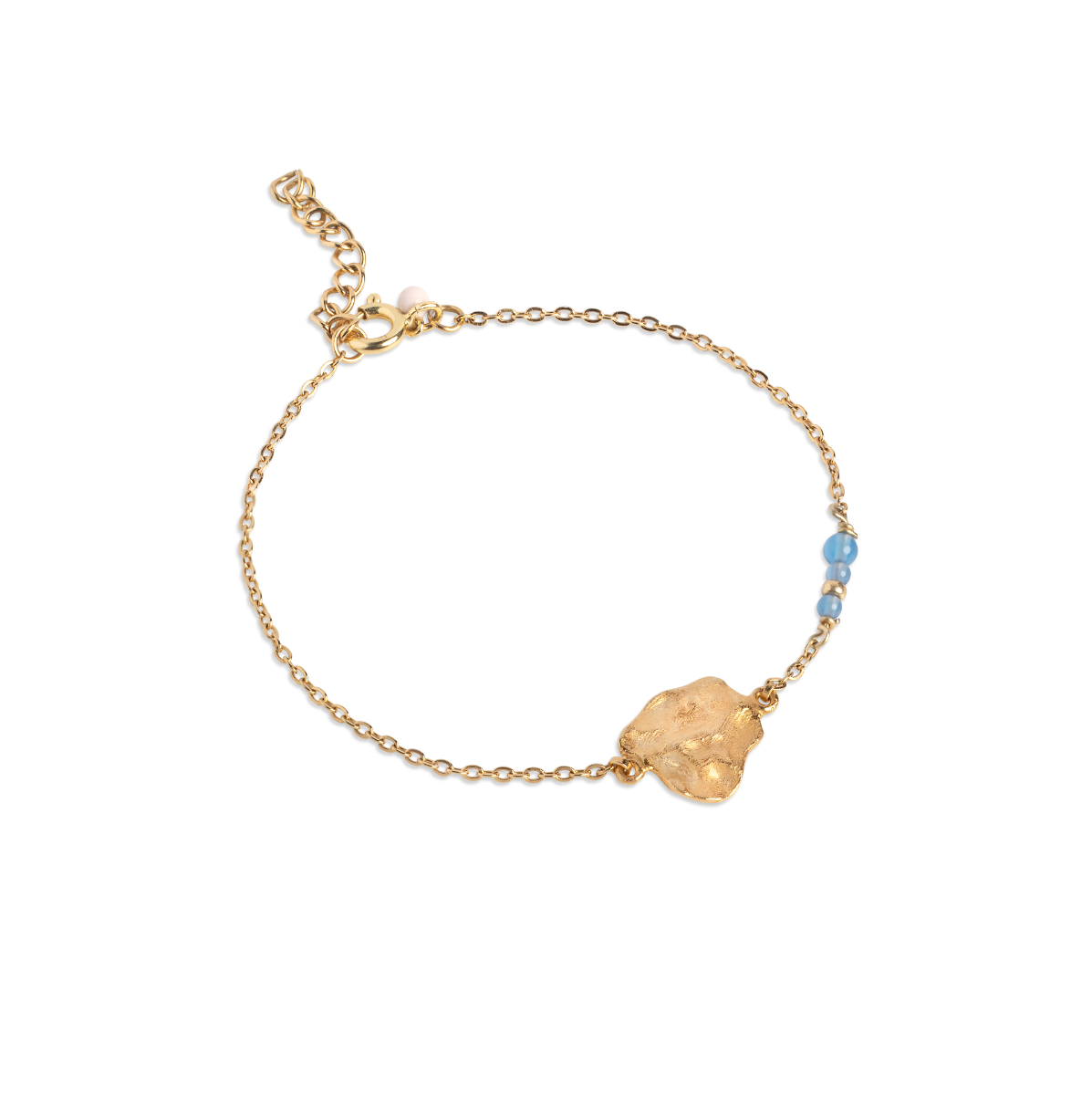 Enamel Windy Agat Forgyldt Sølv Armbånd Med Agat