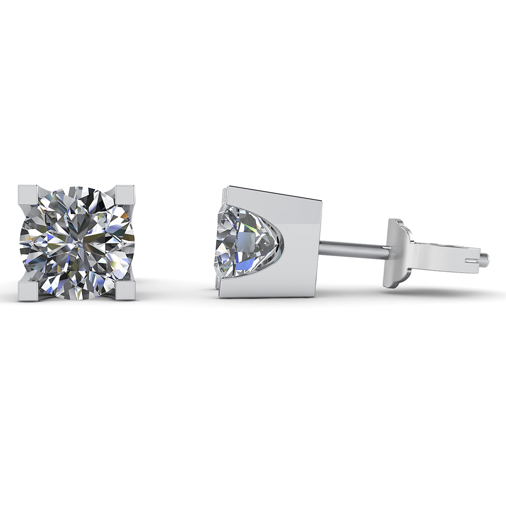 14 Karat Hvidguld øreringe Fra Henrik ørsnes Design Med Diamanter 100 Carat Twsi