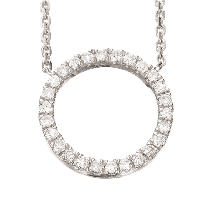 14 Karat Hvidguld Vedhæng Fra Scrouples Med Diamanter 009 Carat Wsi