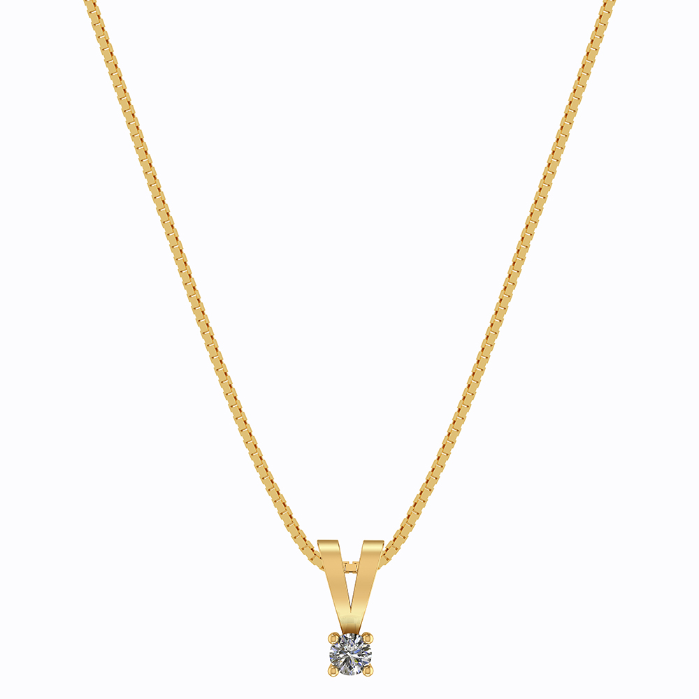 14 Karat Guld Vedhæng Fra Henrik ørsnes Design Med Brillant 010 Carat Wsi