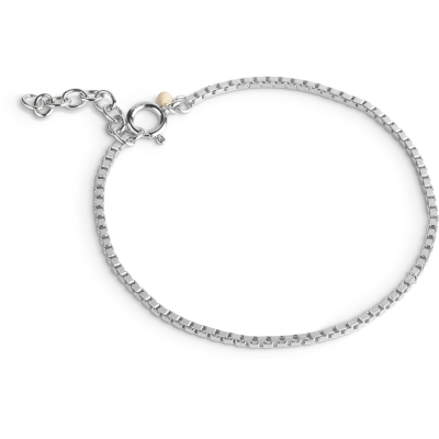 Box Chain Sterling Sølv Armbånd Fra Enamel B122s