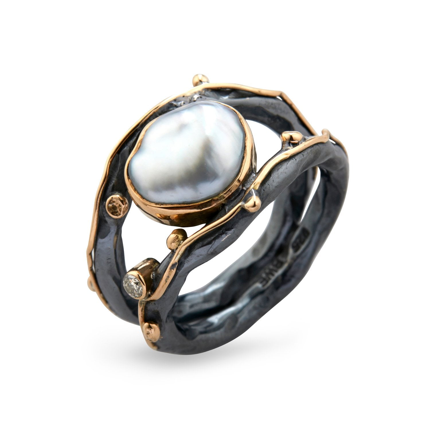 Zeus Dubeca Keshi Perle Ring - 52