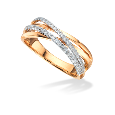 14 Karat Guld Ring Fra Scrouples Med Brillanter 026 Carat Wsi