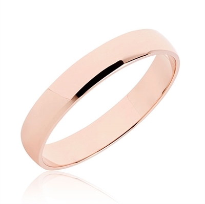Bartoli Classic Enkel Vielsesring I 8 Kt Rosaguld - 4 Mm
