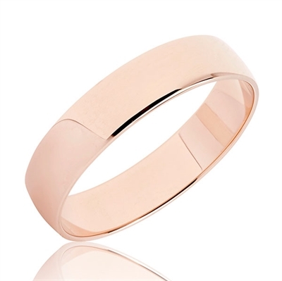 Bartoli Classic Enkel Vielsesring I 8 Kt Rosaguld - 5 Mm