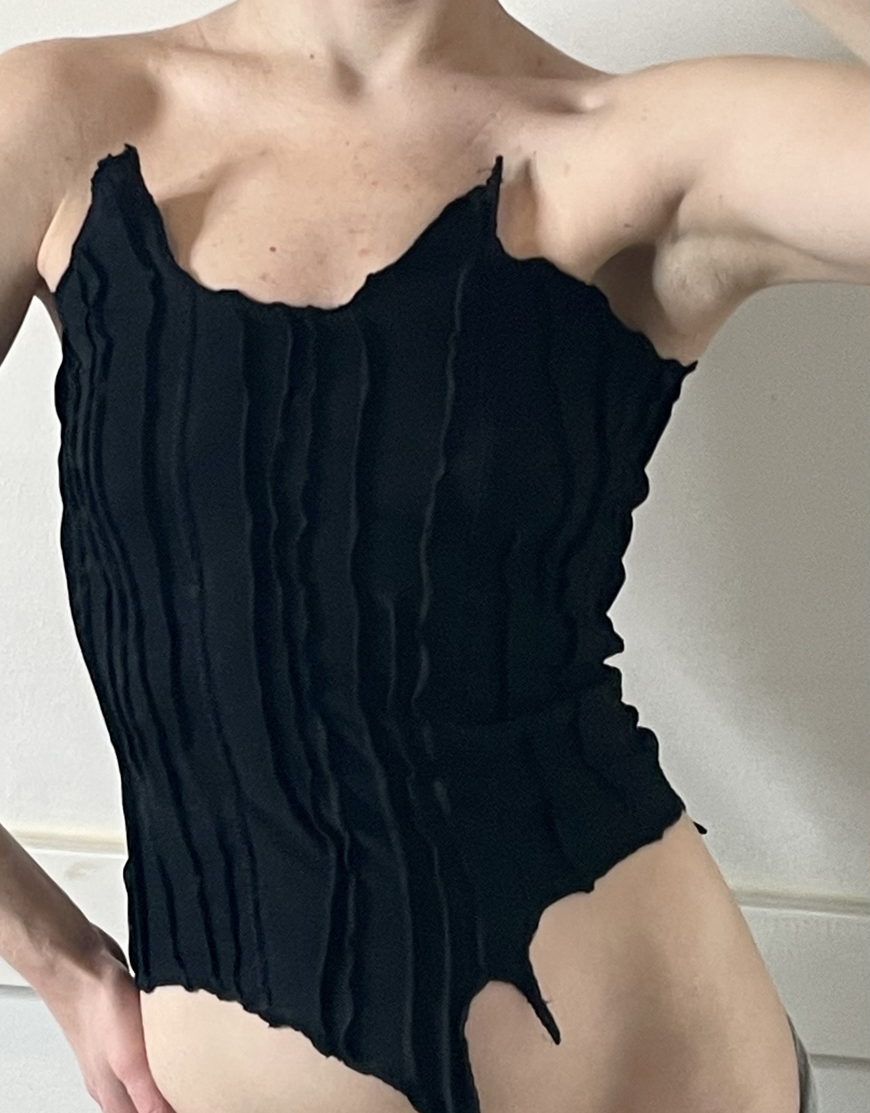 Black Scraps Bandage Corset Top - Xss Fits A Xs-m