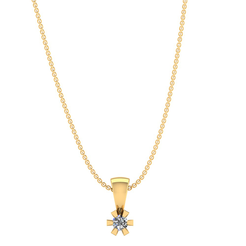 14 Karat Guld Vedhæng Fra Henrik ørsnes Design Med Brillant 005 Carat Wsi