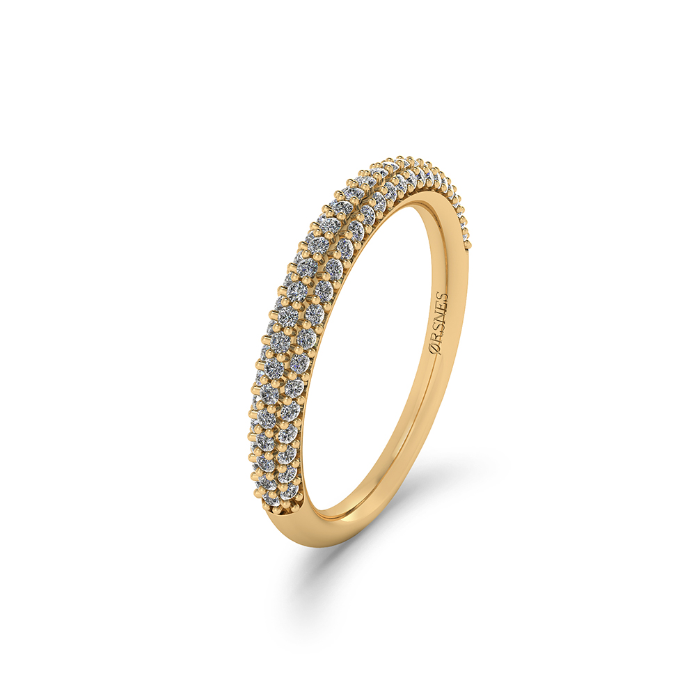14 Karat Guld Ring Fra Med Brillanter 041 Carat Wsi