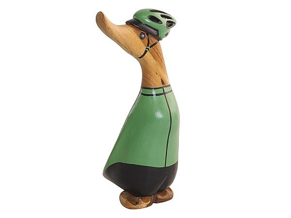 And Med Grøn Pointtrøje Og Cykelhjelm 22 Cm Flot Cykel And 329 Kr Sjov Gave Fra Dcuk